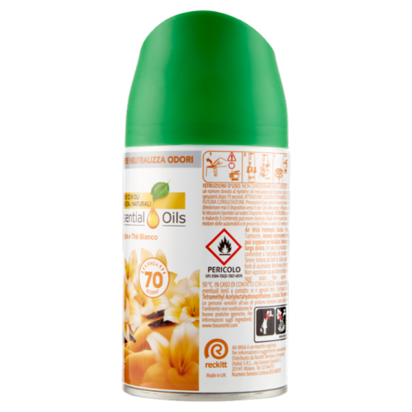 Air Wick Freshmatic Ricarica Vaniglia e Thè Bianco Profumatore per ambiente 250 ml