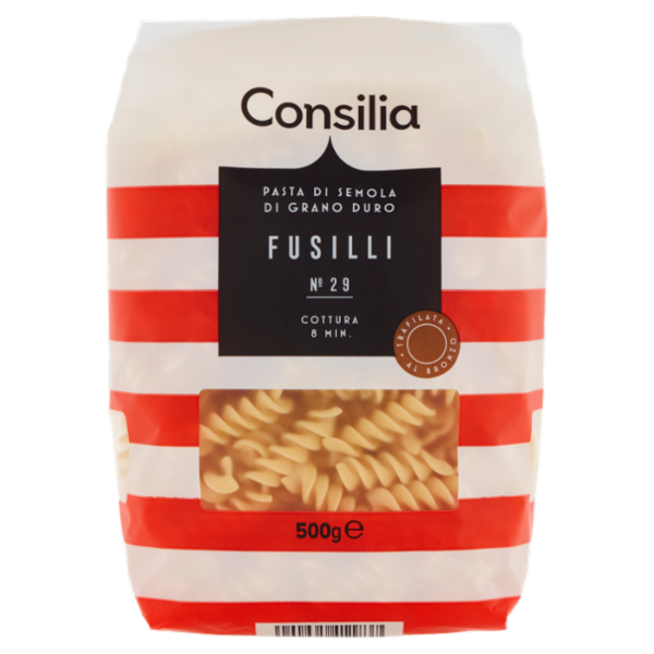 Consilia Pasta di Semola Trafilata al Bronzo Fusilli 500 g