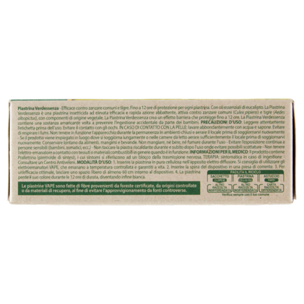 VAPE Piastrine Verdessenza 20 pz