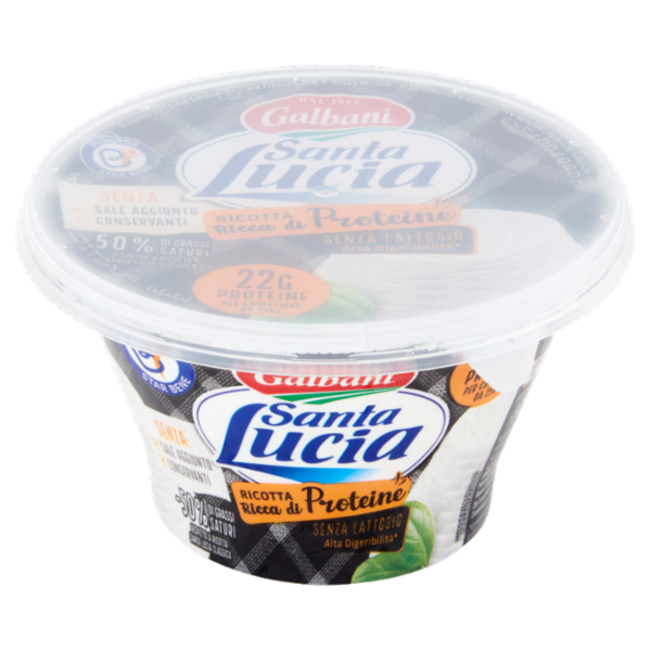 Galbani Santa Lucia Ricotta Ricca di Proteine Senza Lattosio 250 g