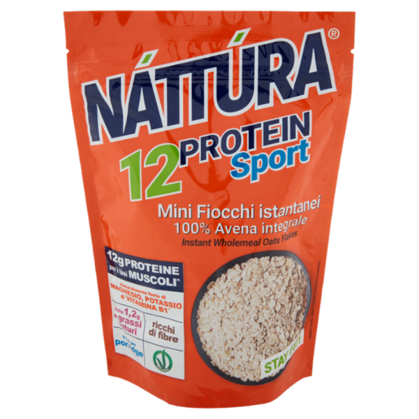 Náttúra 12 Protein Sport Mini Fiocchi istantanei 100% Avena integrale 350 g