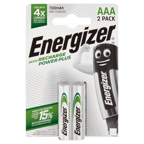 Energizer Accu Recharge Power Plus AAA 2 pz