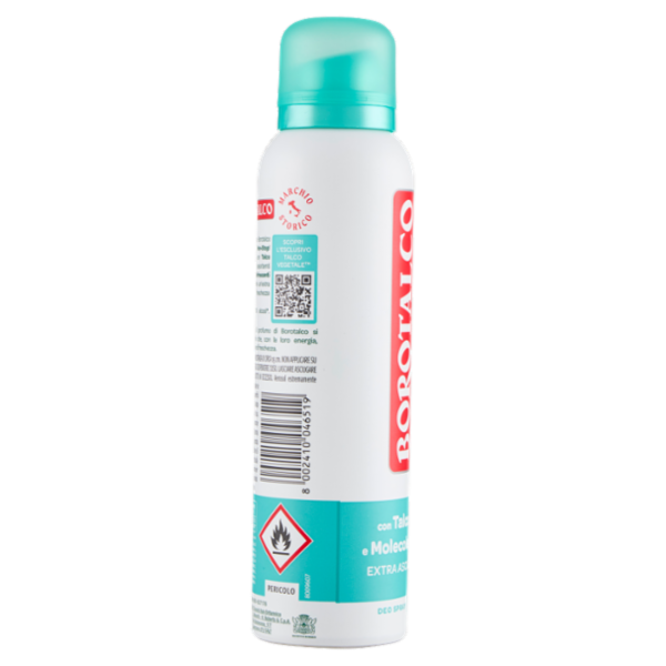 Borotalco Fresco Non-Stop Profumo di Cristalli Marini Deo Spray 150 ml