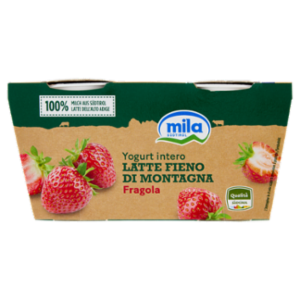 Mila Yogurt Intero Latte Fieno Di Montagna Fragola 2 x 115 g