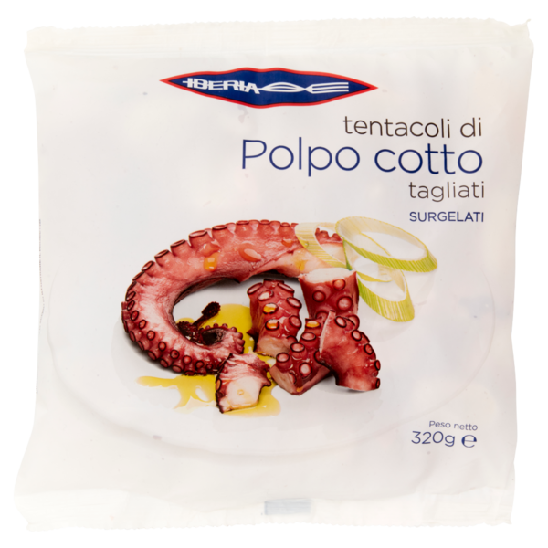 Iberia tentacoli di Polpo cotto tagliati Surgelati 320 g