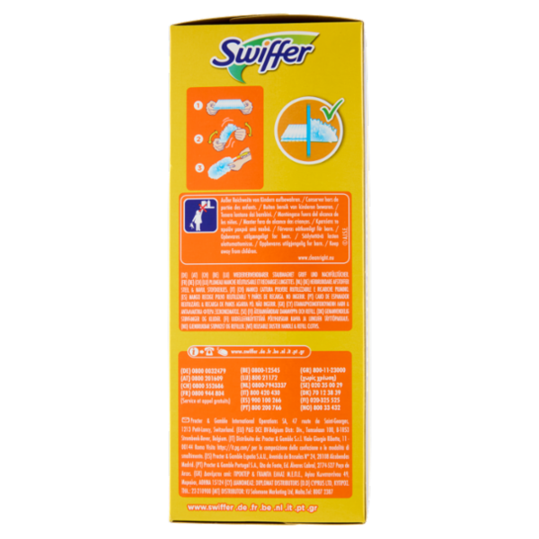Swiffer Duster Kit Cattura Polvere (1 Manico + 7 Piumini per spolverare)