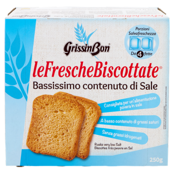 GrissinBon leFrescheBiscottate Bassissimo contenuto di Sale 250 g