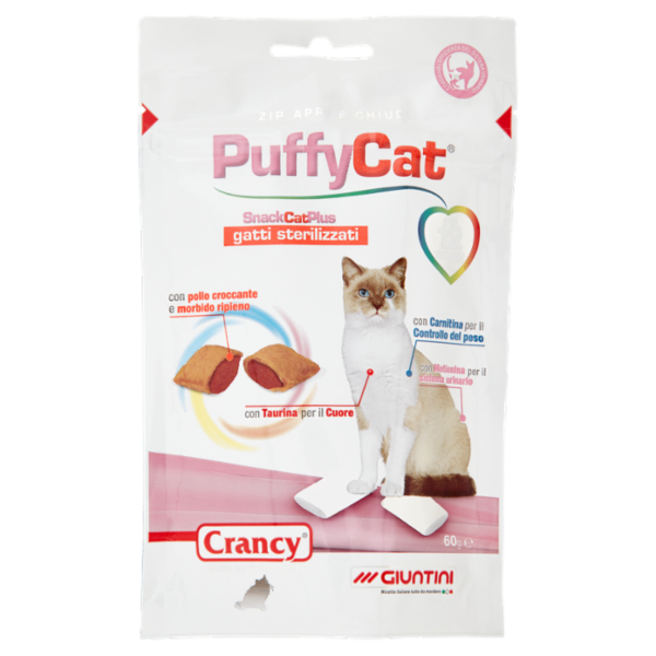 Giuntini Crancy PuffyCat gatti sterilizzati 60 g
