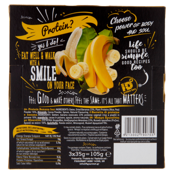 ID 100% Plant based High Protein Banana 3 x 35 g