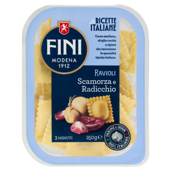 Fini Ricette Italiane Ravioli Scamorza e Radicchio 250 g
