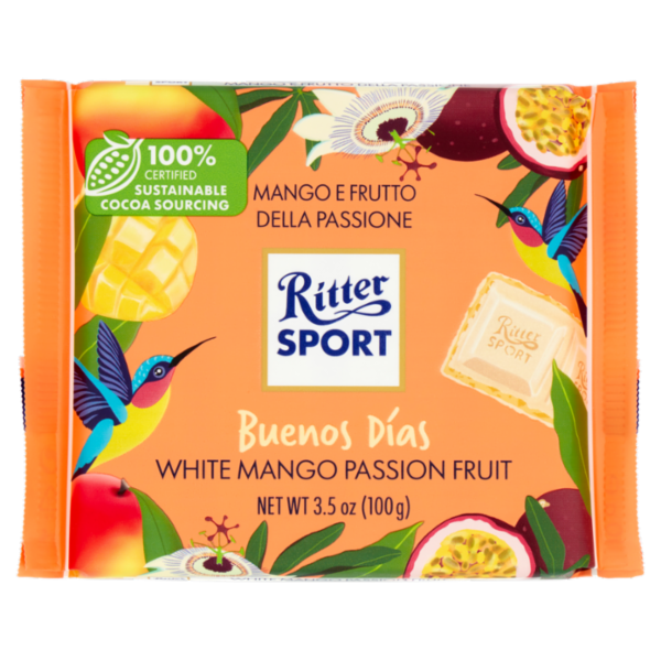 Ritter Sport Buenos Días Mango e Frutto della Passione 100 g