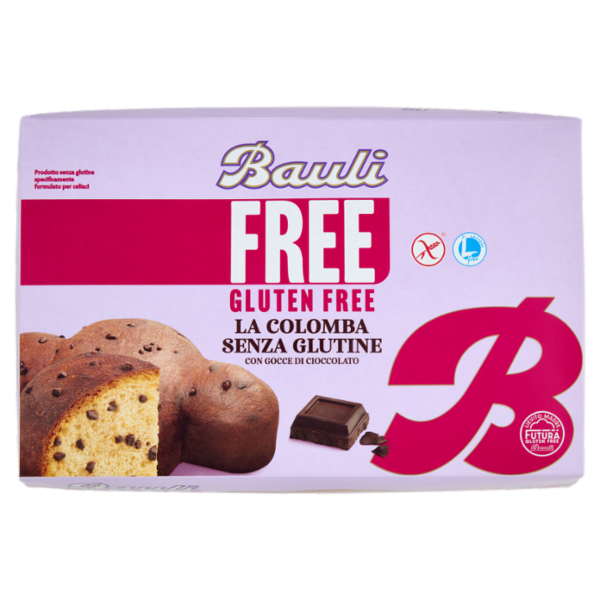Bauli Free Gluten Free la Colomba Senza Glutine con Gocce di Cioccolato 450 g