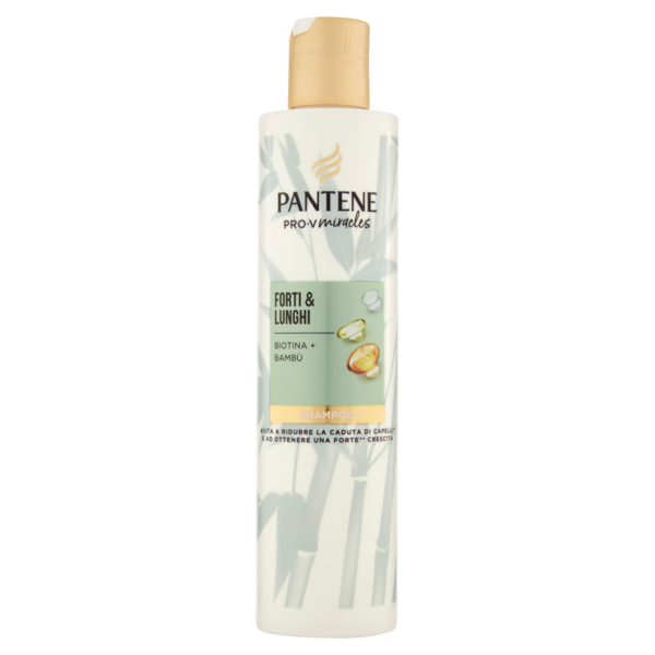 Pantene Shampoo Miracles Forti & Lunghi con Biotina + Bambù 225 ml