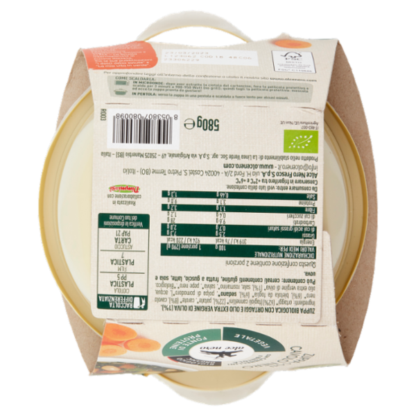 alce nero Zuppa con Cavolo Nero 580 g