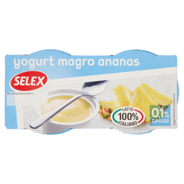 Selex Yogurt Magro Ananas 2x125 g