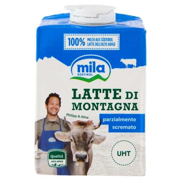 mila Latte di Montagna parzialmente scremato UHT 500 ml