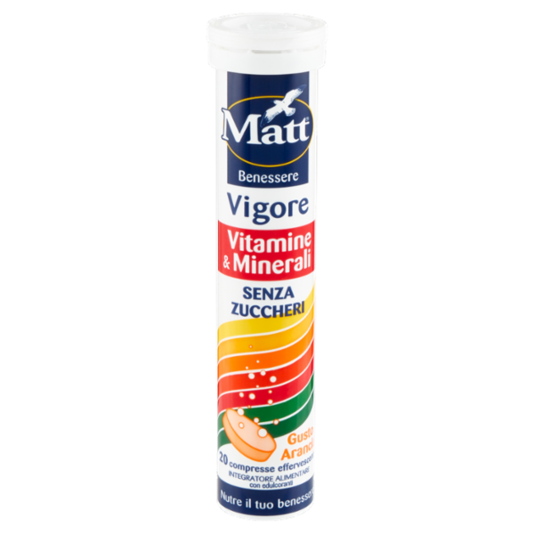 Matt Benessere Vigore Vitamine & Minerali 20 compresse effervescenti 90 g