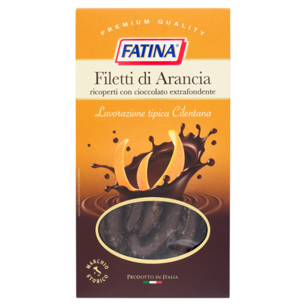 Fatina Filetti di Arancia ricoperti con cioccolato extrafondente 150 g