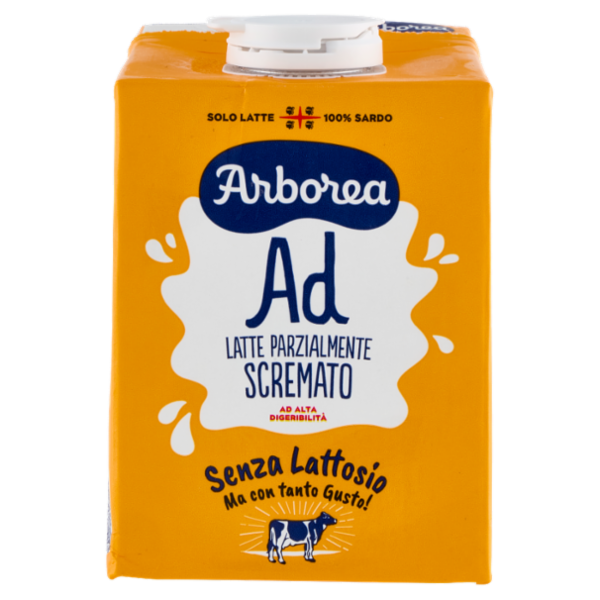 Arborea Ad Latte Parzialmente Scremato ad Alta Digeribilità Senza Lattosio 500 ml