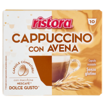 Ristora Cappuccino Con Avena Capsule Compatibili Con Macchine Nescafè Dolce Gusto 10 x 14 g