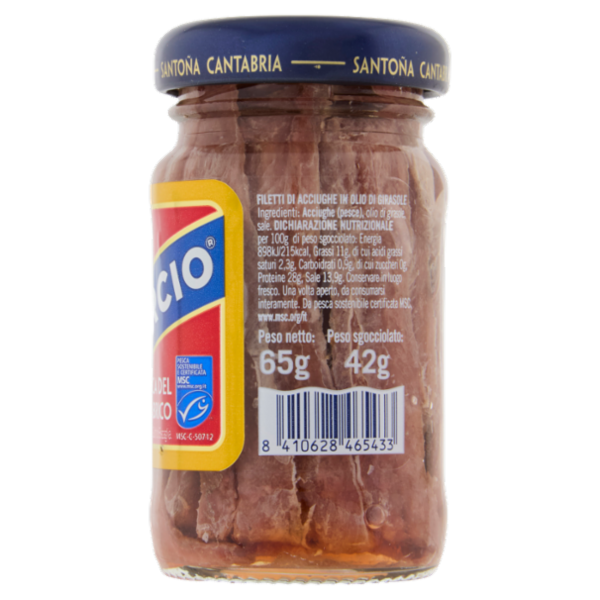 Consorcio Filetti di Acciughe in Olio di Girasole 65 g