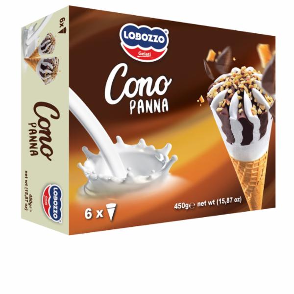 Lobozzo 6 Coni Con Panna Gr.450