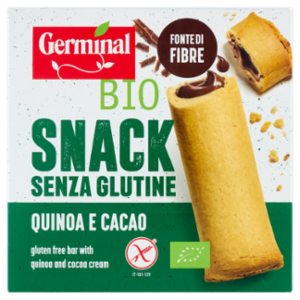 Germinal Bio Snack Senza Glutine Quinoa e Cacao 6 x 30 g