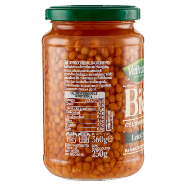 Valfrutta Bio Lenticchie 360 g