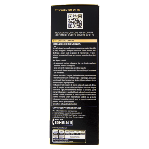 Syoss By Palette Oleo Intense 5-54 Castano Cenere