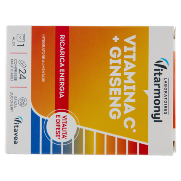 Laboratoires Vitarmonyl Vitamina C* + Ginseng 24 Compresse Masticabili 57,6 g