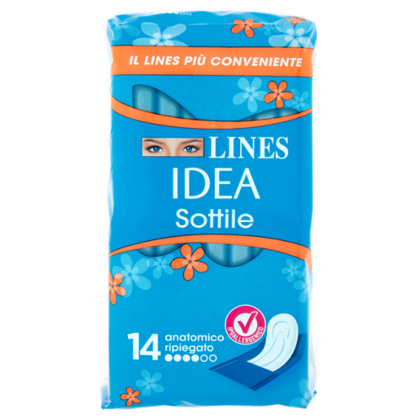 Lines Idea Sottile anatomico ripiegato 14 pz