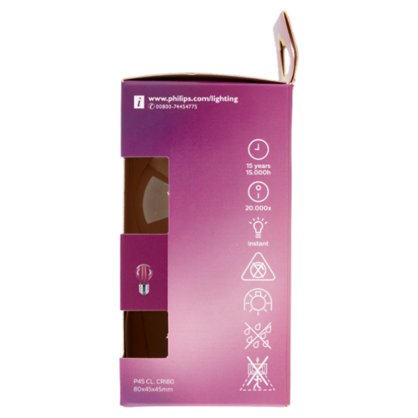 Philips Led sfera filamento 40W E27 2700K