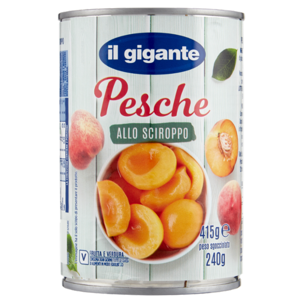 IL GIGANTE Pesche allo Sciroppo 415 g