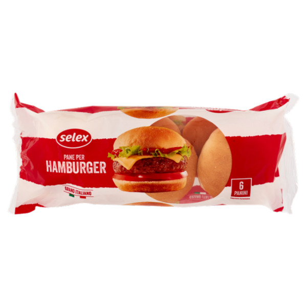 Selex Pane per Hamburger 6 pezzi 300 g