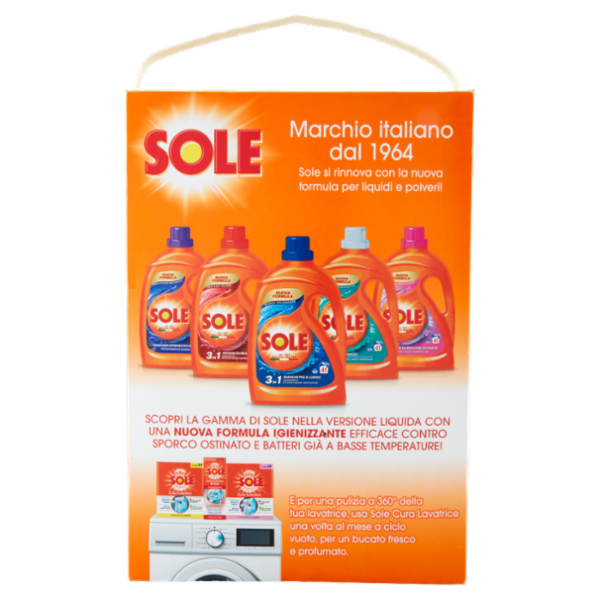 Sole Polvere lavatrice Bianco Splendente 115 lavaggi 5,75 kg