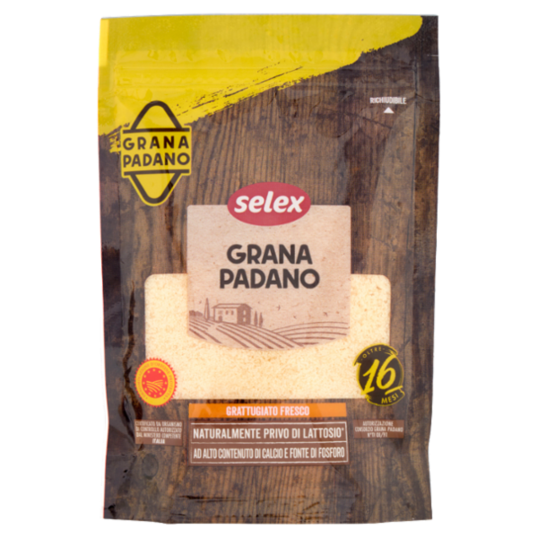 Selex Grana Padano Grattugiato 16 mesi 90 g