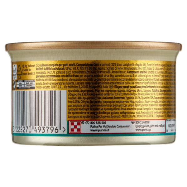 PURINA GOURMET Gold Doppio Piacere con Coniglio e Fegato 85 g