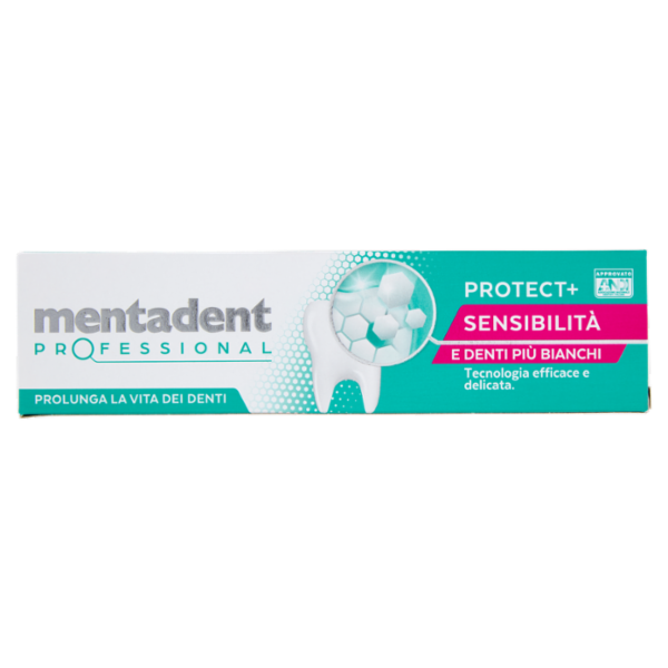 Mentadent Professional Protect+ Sensibilità e Denti più Bianchi 75 ml.