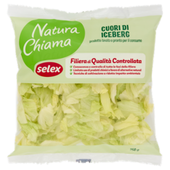 Selex Natura Chiama Cuori Di Iceberg Lavati e Pronti Per Il Consumo 250 g