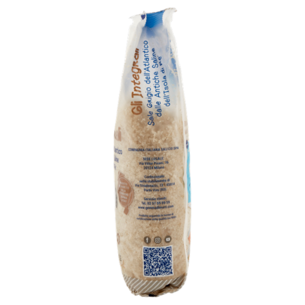 Gemma di mare Gli Integrali Sale Grigio dell'Atlantico Grosso al Naturale 1000 g