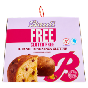 Bauli Free Gluten Free Il Panettone Senza Glutine Con Uvetta e Canditi 400 g