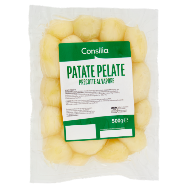 Consilia Patate Tonde Pulite, Precotte e pronte da Cucinare 500 g