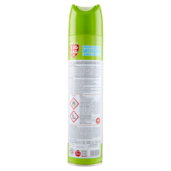 Zig Zag Disinfestante Anti Acaro e Cimice dei Letti 300 ml