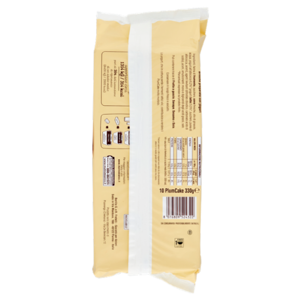 Mulino Bianco PlumCake Merenda con Yogurt Italiano 10 pezzi 330 g