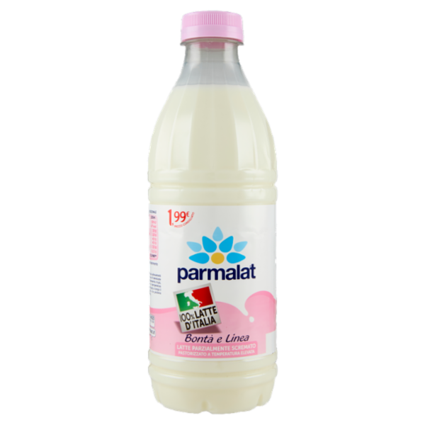 parmalat Bontà e Linea Latte Parzialmente Scremato 100% Latte d'Italia 1000 ml