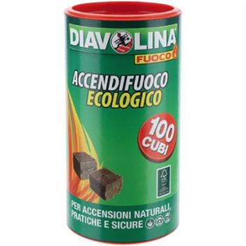 Diavolina 100 Cubi Accendifuoco