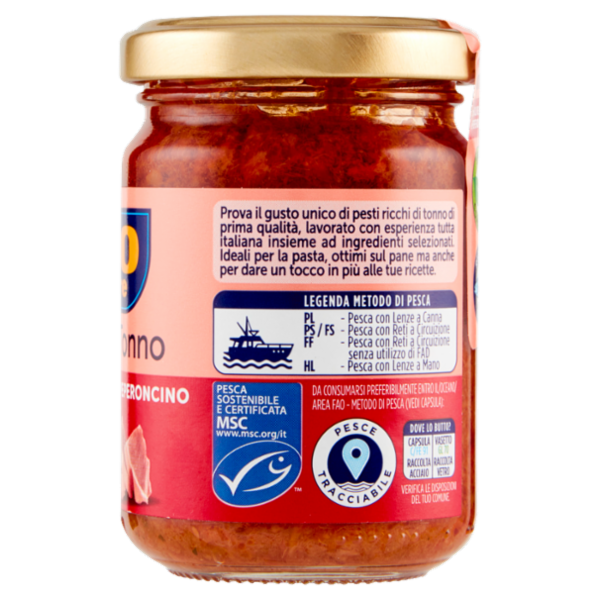 Rio mare Pesto al Tonno con Olive Nere e Peperoncino 130 g