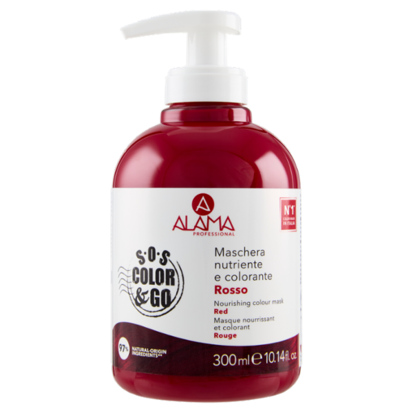 Alama Professional S.O.S. Color & Go Maschera nutriente e colorante Rosso 300 ml