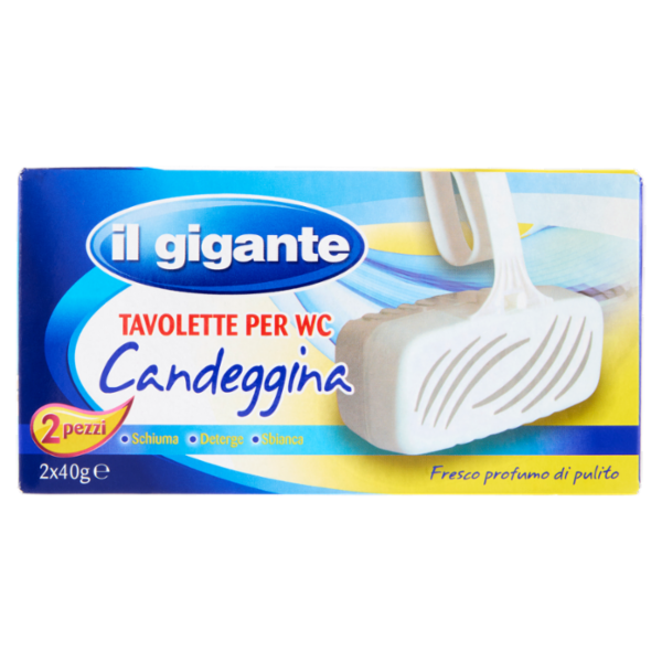 IL GIGANTE Tavolette per WC Candeggina 2 x 40 g