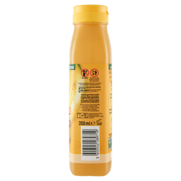 Garnier Fructis Hair Food, Shampoo nutriente alla banana per capelli secchi, 350 ml